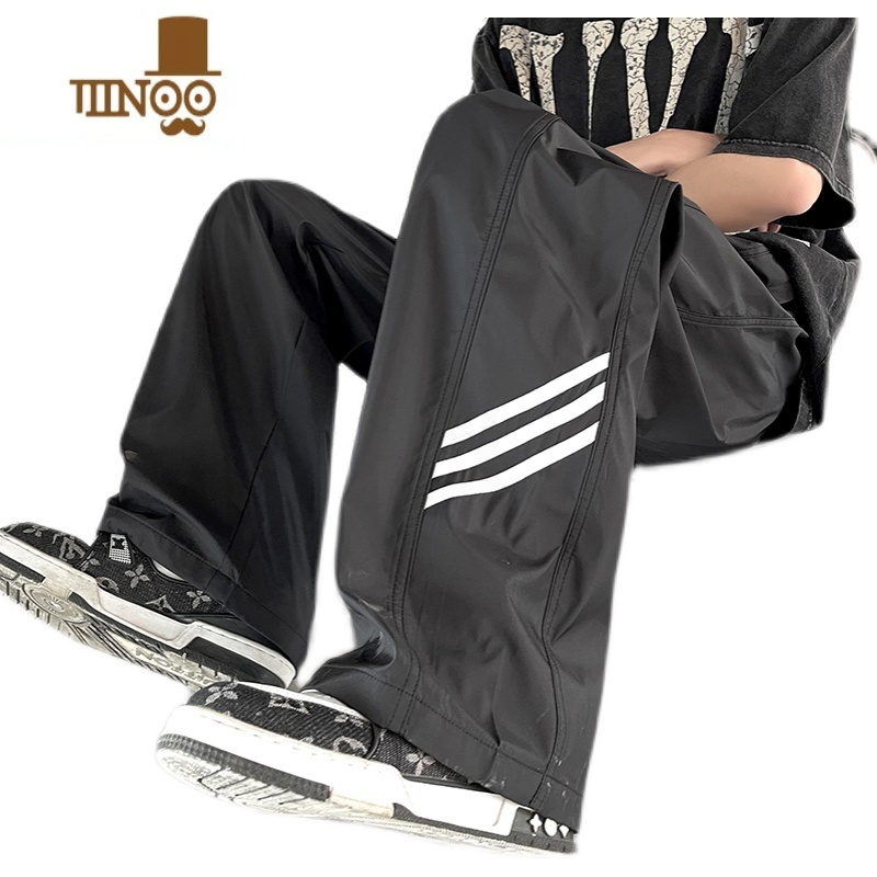 YANXU防水防风美式机能冲锋裤子男薄款高街vibe休闲直筒百搭运动长裤动高清大图