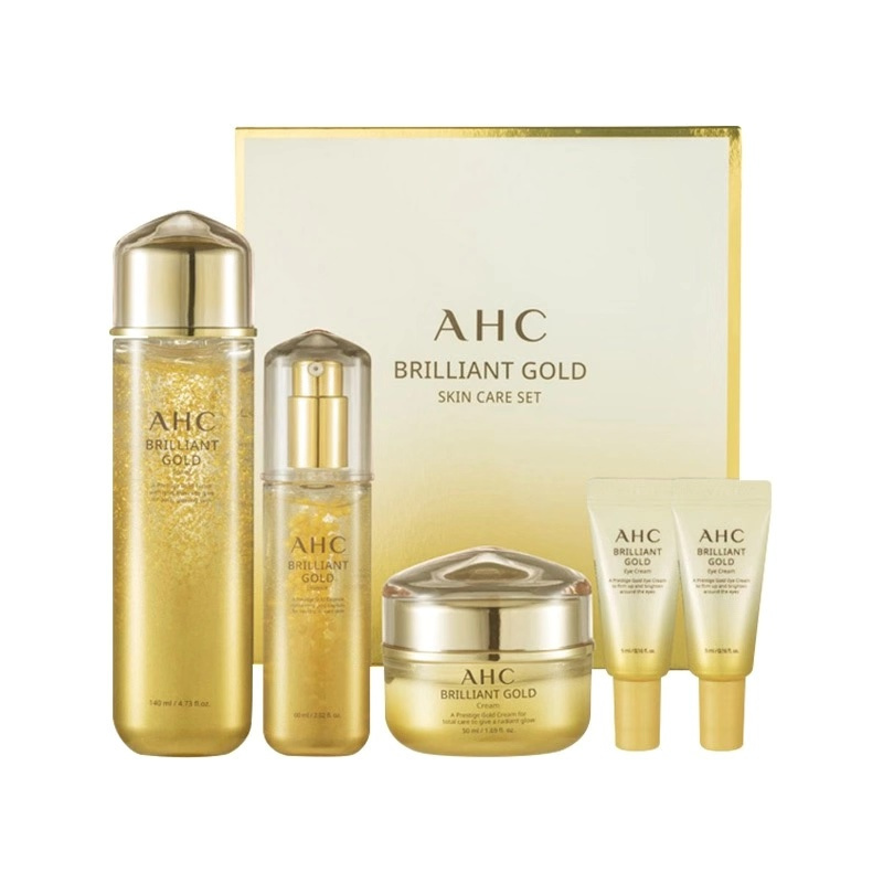 [防伪查询]AHC 黄金24K蜗牛5件套装250ml 面部护肤套装礼盒