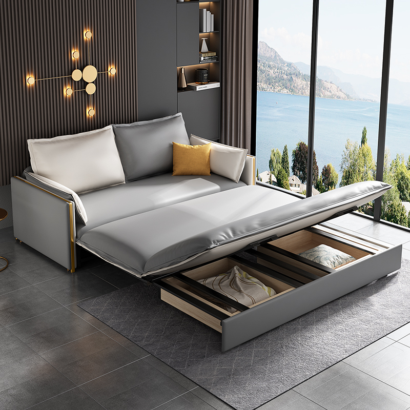 5米两用客厅轻奢折叠沙发床 小户型多功能双人可储物单人折叠床