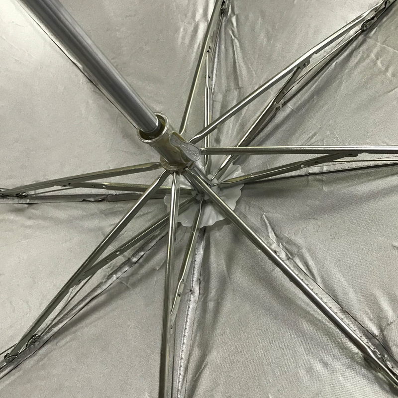折叠晴雨两用伞 DX1229 防风骨架8骨银胶布三折晴雨伞010(把)