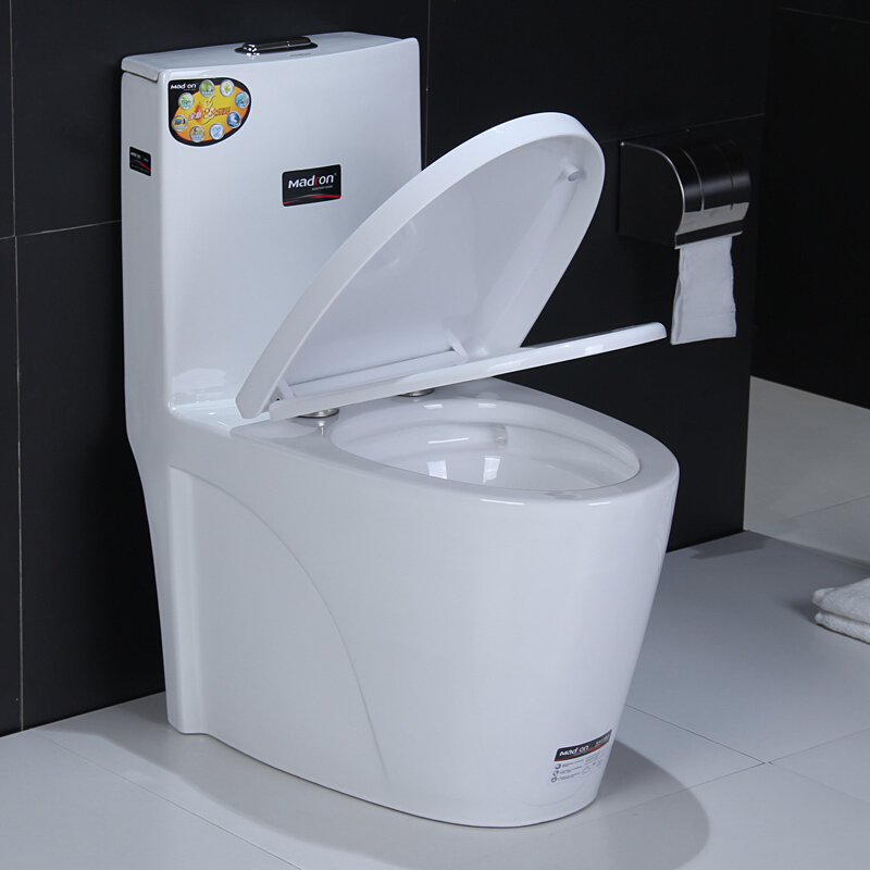 家用抽水马桶卫浴洁具座便器超漩虹吸节水静音坐厕小户型坐便器波迷娜