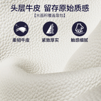 AIRLAND雅兰真皮双人软靠包床1.5m/1.8米现代简约卧室实木床架 西雅图 床加床垫组合套餐