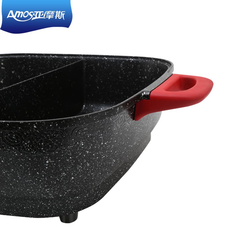 亚摩斯amos麦饭石鸳鸯电热锅ashp15a