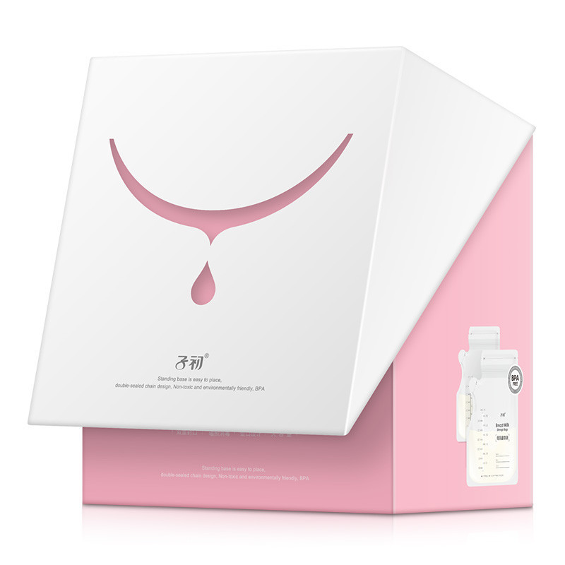 子初母乳储奶袋250ml60片*2 储存母乳保鲜袋PET+PE