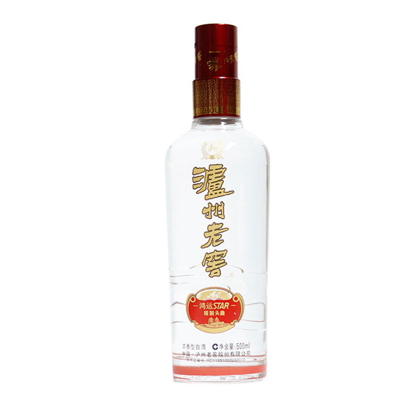 泸州老窖鸿运STAR精制头曲A6 52度 500ml*1瓶浓香型白酒高清大图