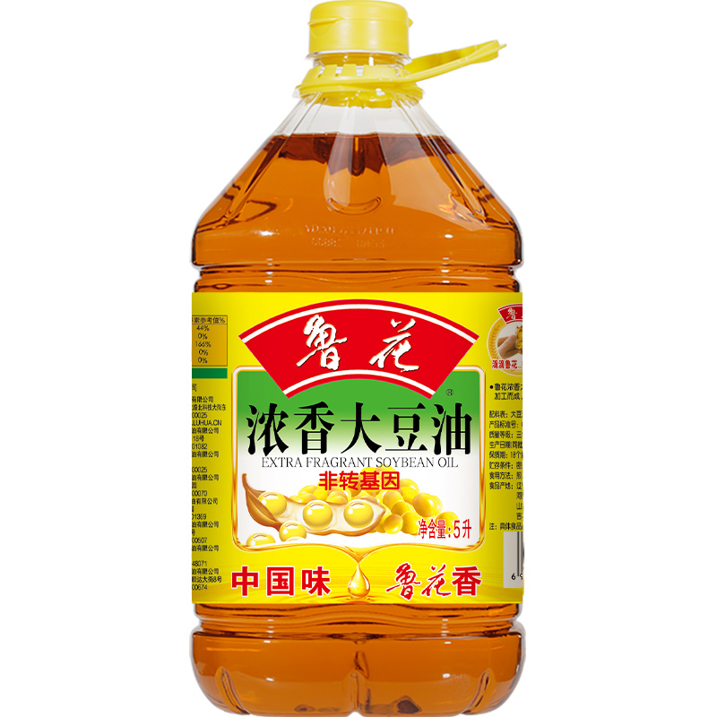 鲁花浓香大豆油5L*3食用油健康烹饪炒菜调味营养家用高清大图