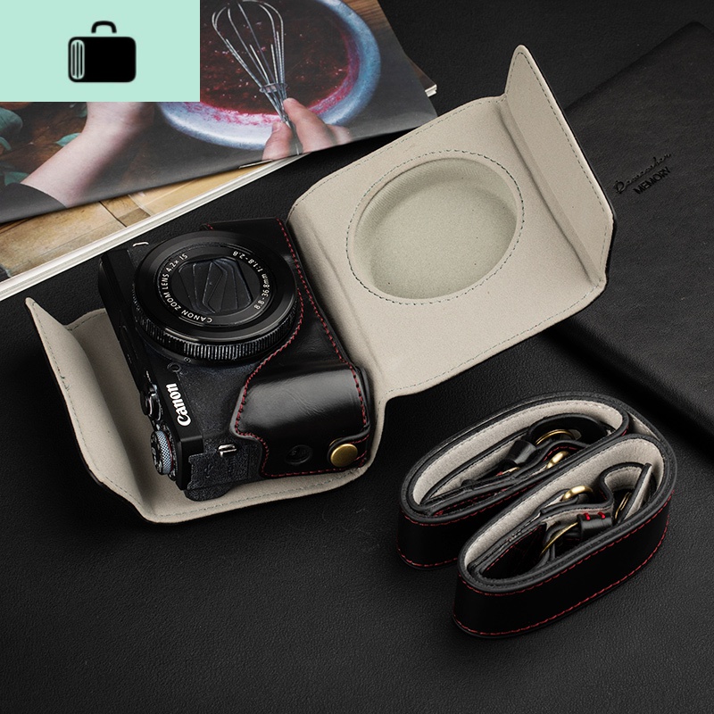 g7x2相机包g7x3相机套g7x markii III斜挎保护单肩复古皮套NEW LAKE 【g7x2】精装豪_146