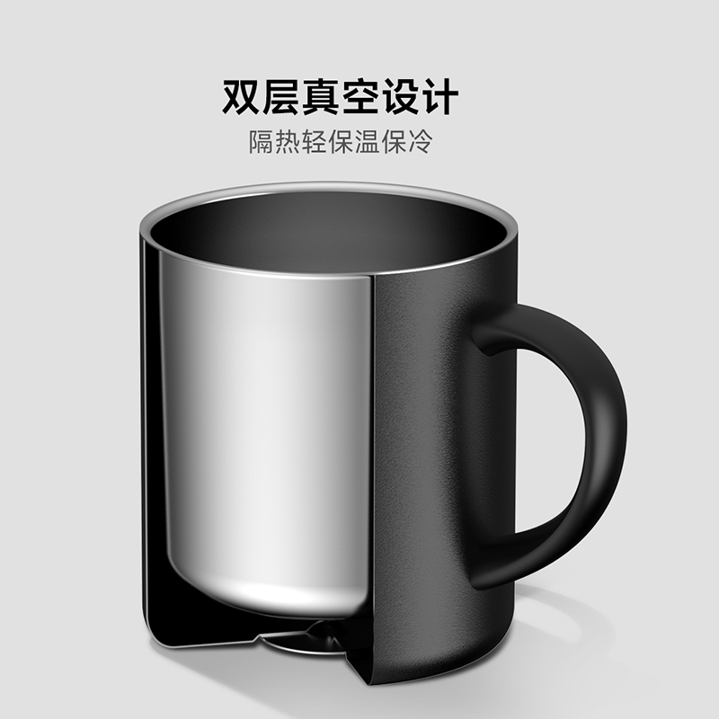 全格(Quange)不锈钢马克杯MK101-420 420ml橙色高清大图