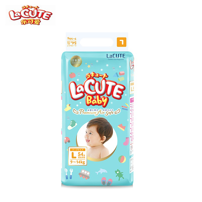 乐可爱(LaCUTE) 森林王子纸尿裤/宝宝尿不湿 大号 L54片(9kg-14kg)(日本原装进口)