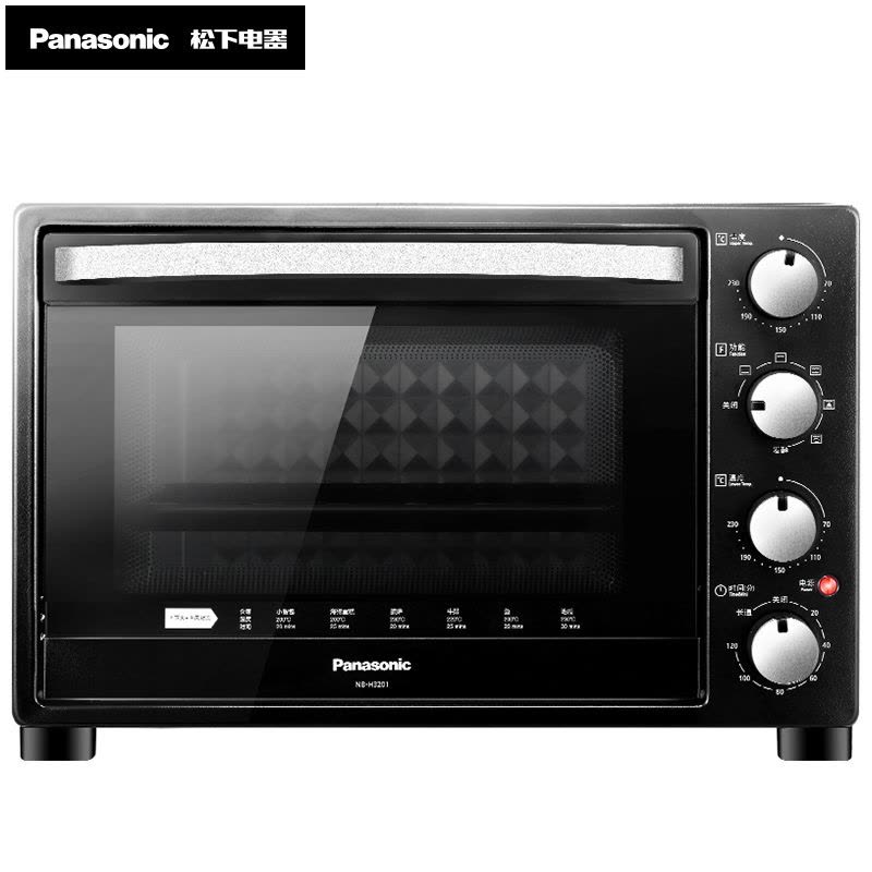 松下(Panasonic)电烤箱 NB-H3201 家用专业烘焙电烤箱 上下火独立精确控温 32升图片