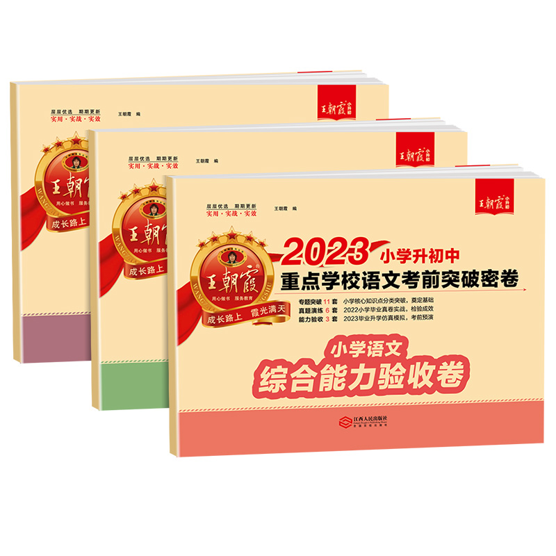 [醉染正版]2023版王朝霞小升初初中重点学校考前突破密卷语文数学英语人教版全国通用语数英分类集训专项训练押题复习测试卷高清大图