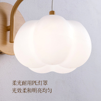欧普照明现代简约奶油风百搭壁灯卧室床头灯过道走廊楼梯温馨墙灯奶油泡泡BD