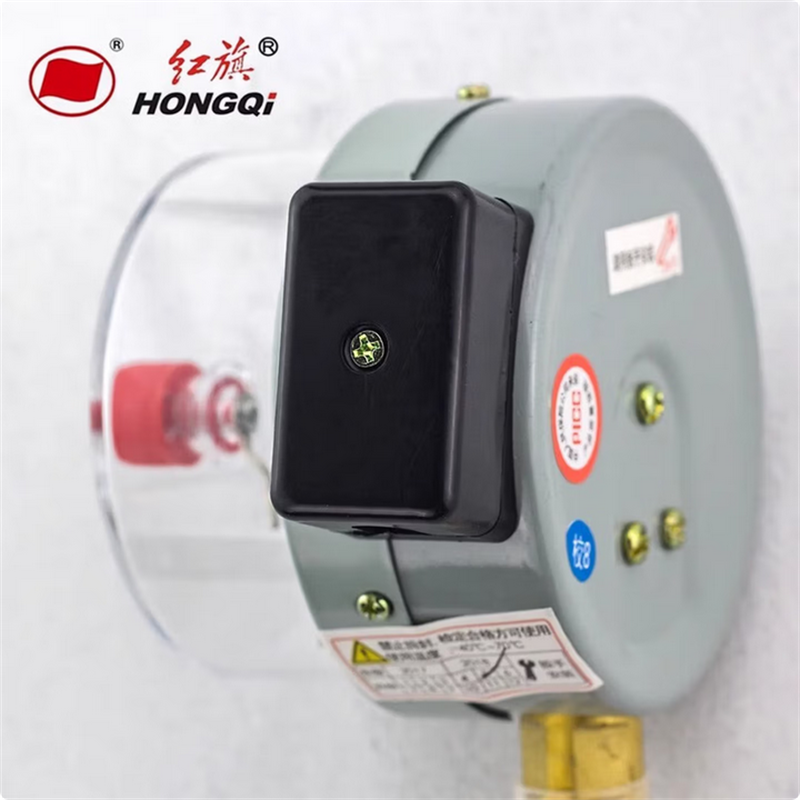 红 旗 仪 表 YX-100电接点压力表;0~6MPa高清大图