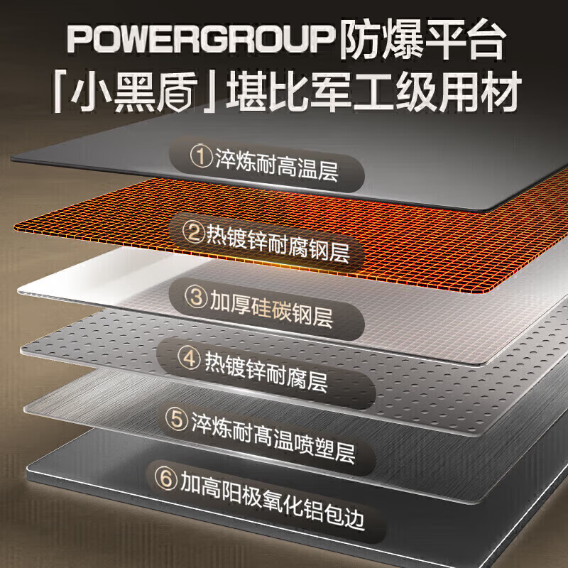 万和(Vanward)[小黑钻]天然气燃气灶具双灶嵌入式5.2kW家用猛火超一级能效合金防爆面板 P7B50A6高清大图