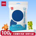 得力超轻粘土彩泥橡皮泥黏土玩具100g 蓝色 100g
