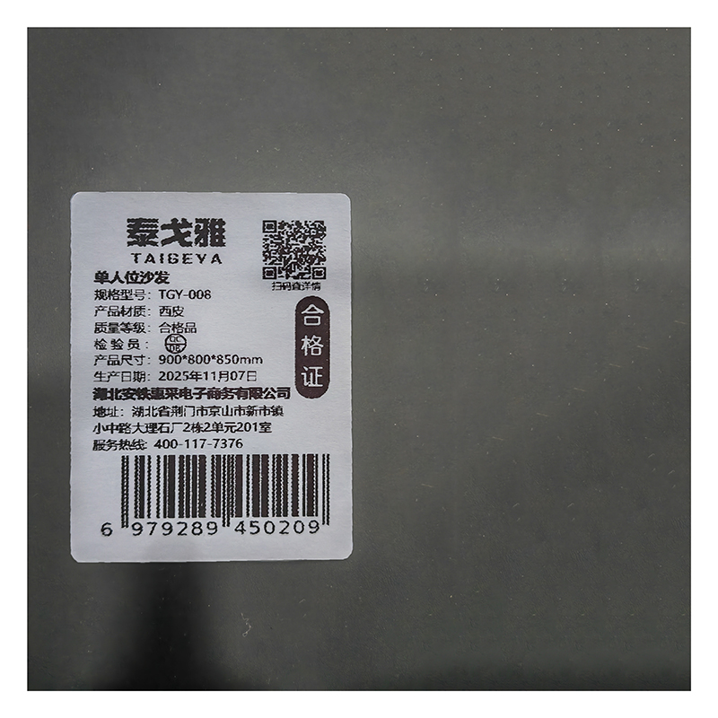 泰戈雅 单人位沙发 TGY-008 张高清大图