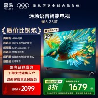 雷鸟雀5 25款65英寸4K高清智能网络远场语音平板电视机65F295C