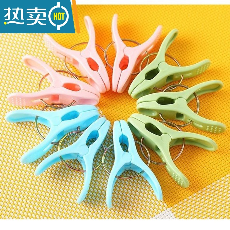 敬平多功能晾衣夹衣服夹家用晒衣服小夹子防风强力固定塑料浸塑晒袜子 40个实惠装高清大图