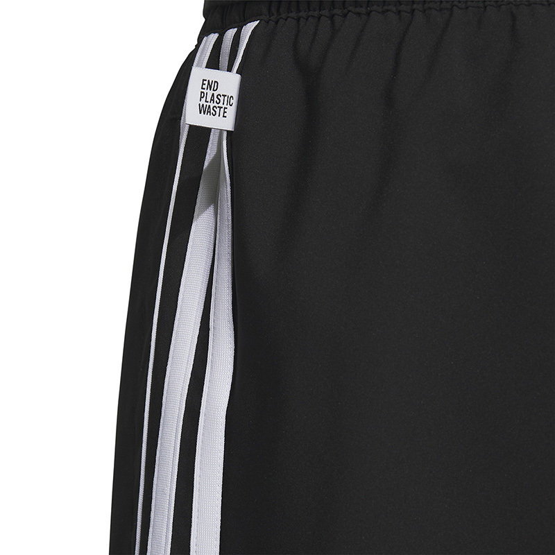 adidas neo Logo标志竖条纹束脚宽松运动裤 男款 黑色 IP8314