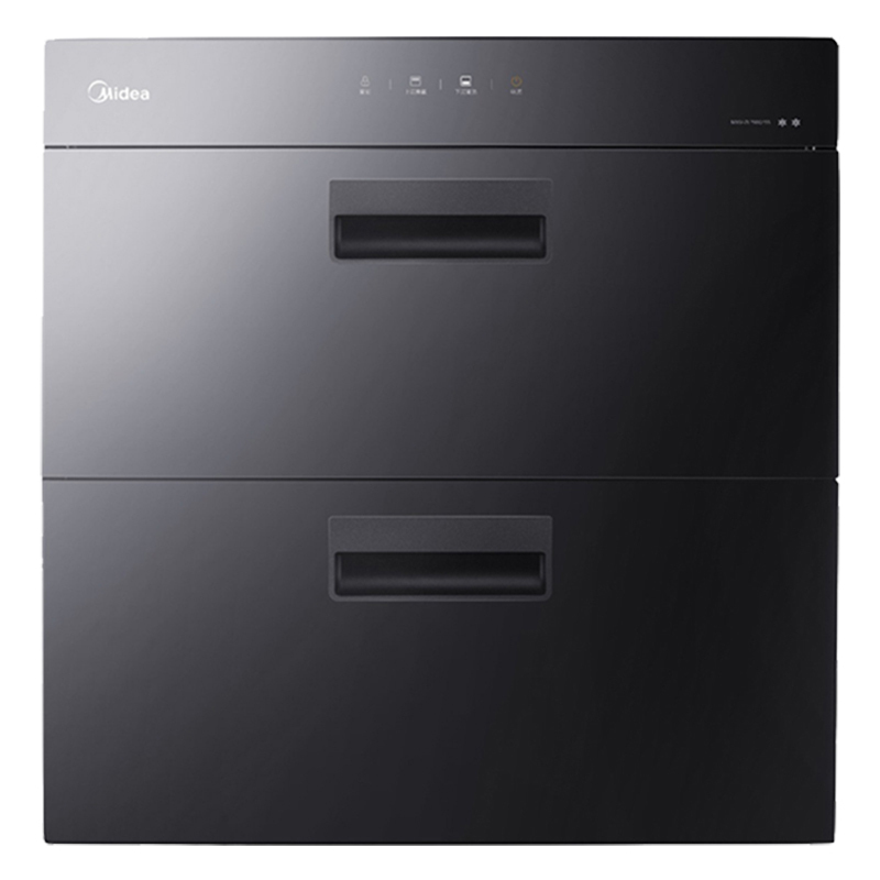 美的(Midea)90Q15S嵌入式高温消毒柜 家用小型智能不锈钢碗筷柜消毒碗柜高温 100L高温二星级消毒柜高清大图