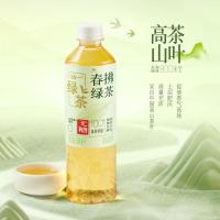 统一绿茶春拂绿茶真茶萃取0脂无糖微发酵茶饮料500ml*15瓶整箱装