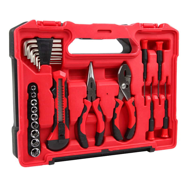 赛拓(SANTO)家用维修工具箱42件套 工具套装工具组套0397 扳手锤子螺丝批 手动工具