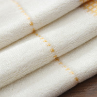 非草非木 竹纤维格子毛巾套装 毛巾2条+浴巾1条 FM-3067