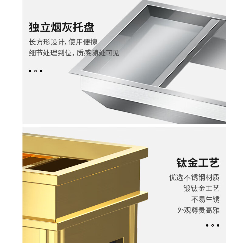 不锈钢垃圾桶 上开口高清大图