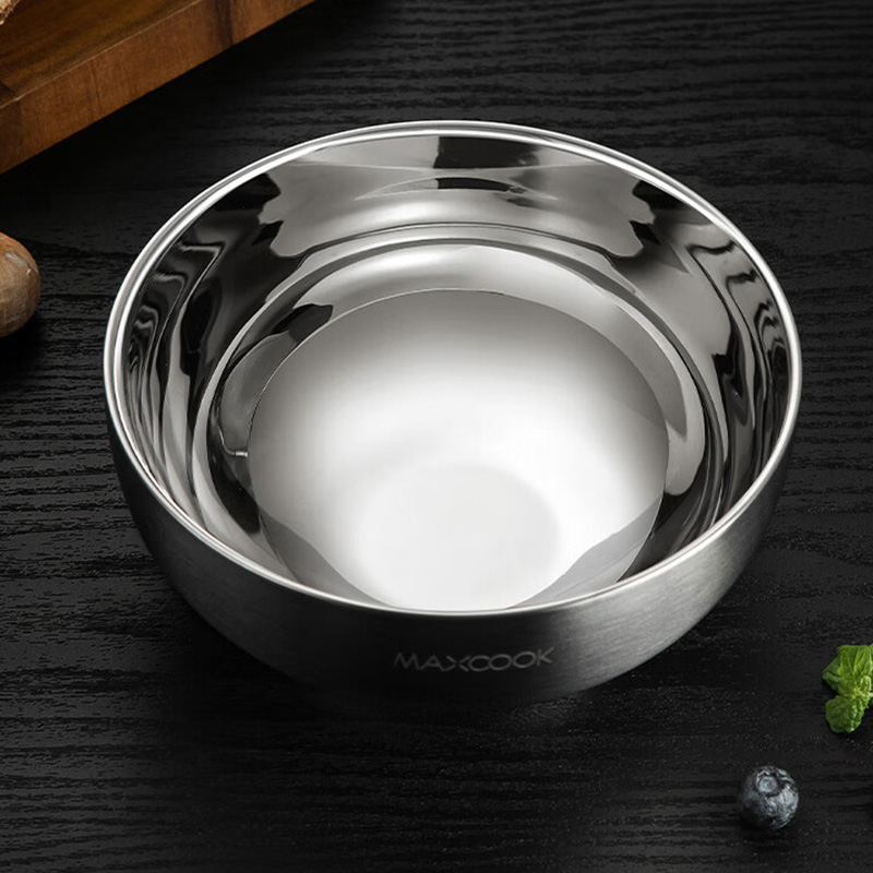 MAXCOOK美厨碗22cm316不锈钢双层防烫MCWA9898高清大图