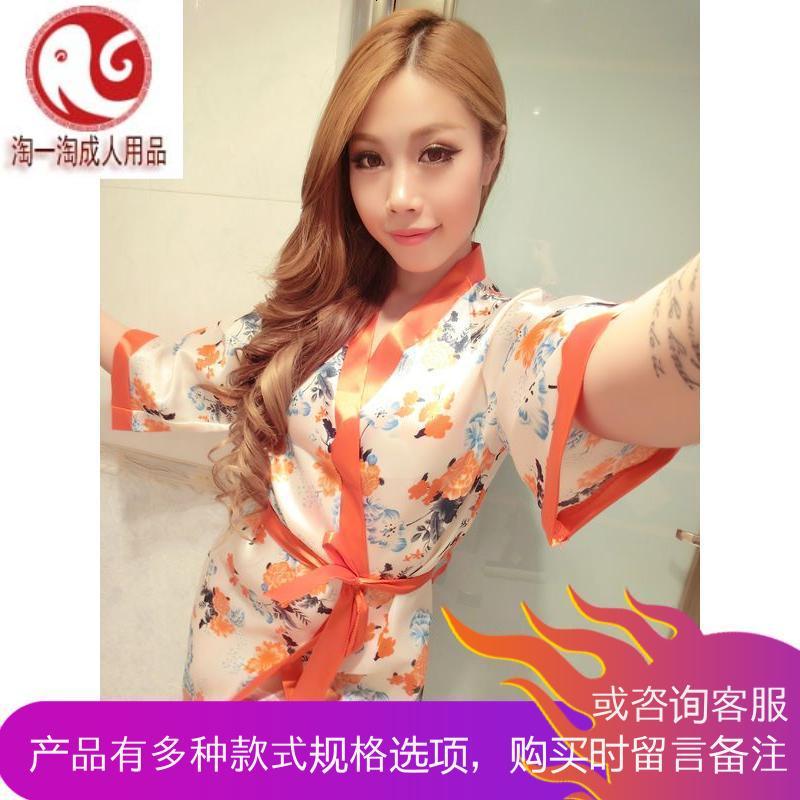 女式樱花和服风大码超开襟情趣内衣制服诱惑套装成人睡衣