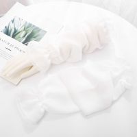 雪纺宽松防晒手袖护臂袖套女夏护袖冰袖袖子套手臂防紫外线套袖头 白色