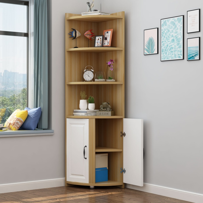 寻木匠转角柜墙角柜现代简约拐角边角三角多功能阳台储物扇形角落