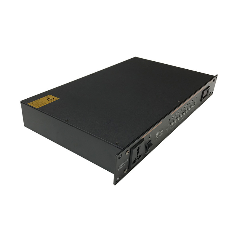 启诺QN-V1089 视频会议适用八路电源时序器 电源保护控制器带RS232串口 可中控高清大图