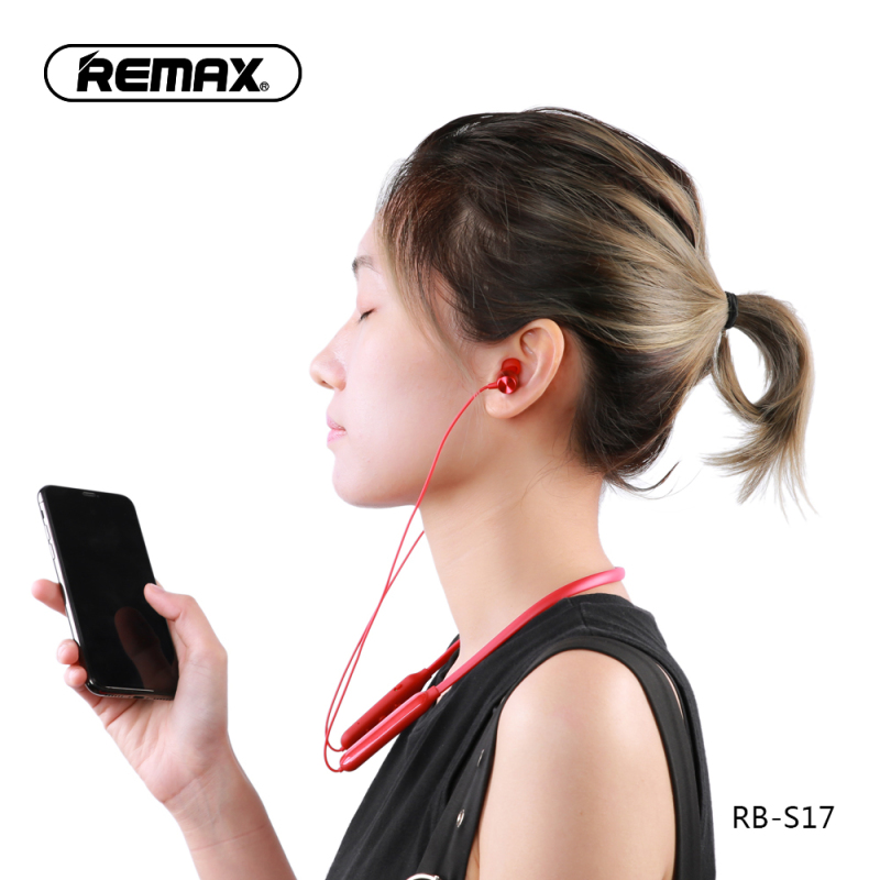 REMAX 蓝牙颈戴运动休闲耳机 RB-S17 黑色