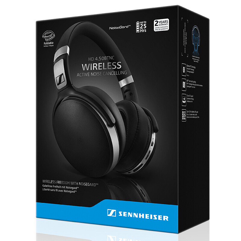 森海塞尔(Sennheiser)HD 4.50BTNC 头戴式无线耳机 蓝牙降噪耳机 黑色