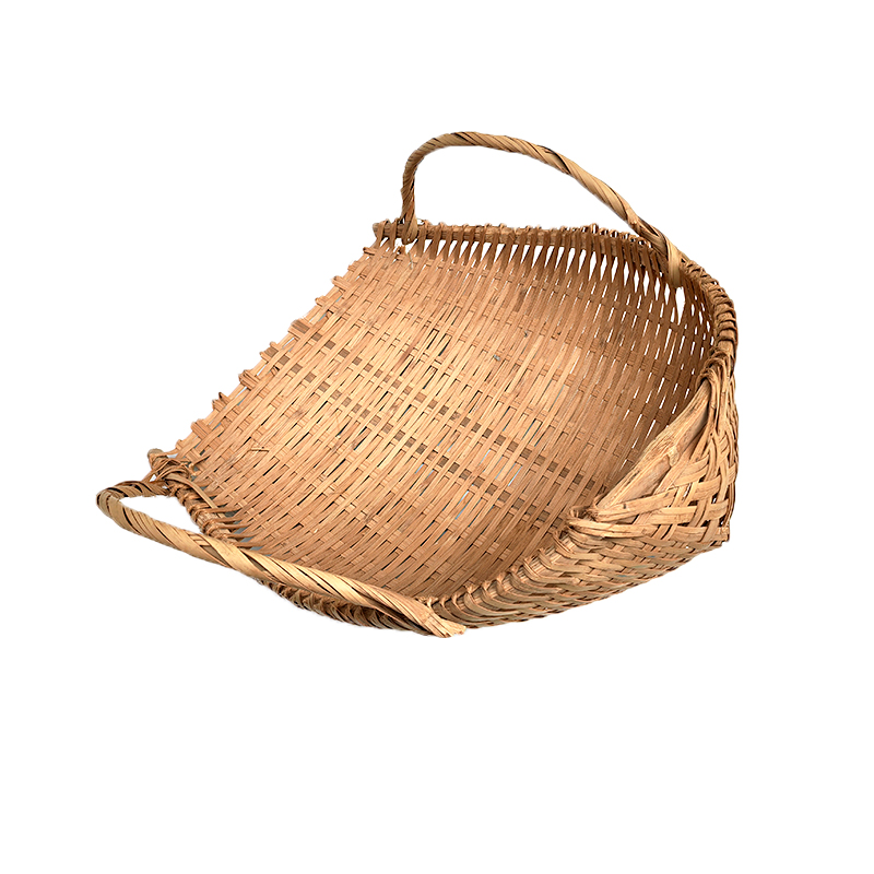 兰雅昀 竹编簸箕 45x40cm 个高清大图