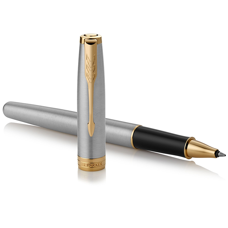 派克(PARKER) 新款卓尔钢杆金夹宝珠笔 办公用品 商务高端经典时尚款 男女成人书法练字专用签字笔高清大图