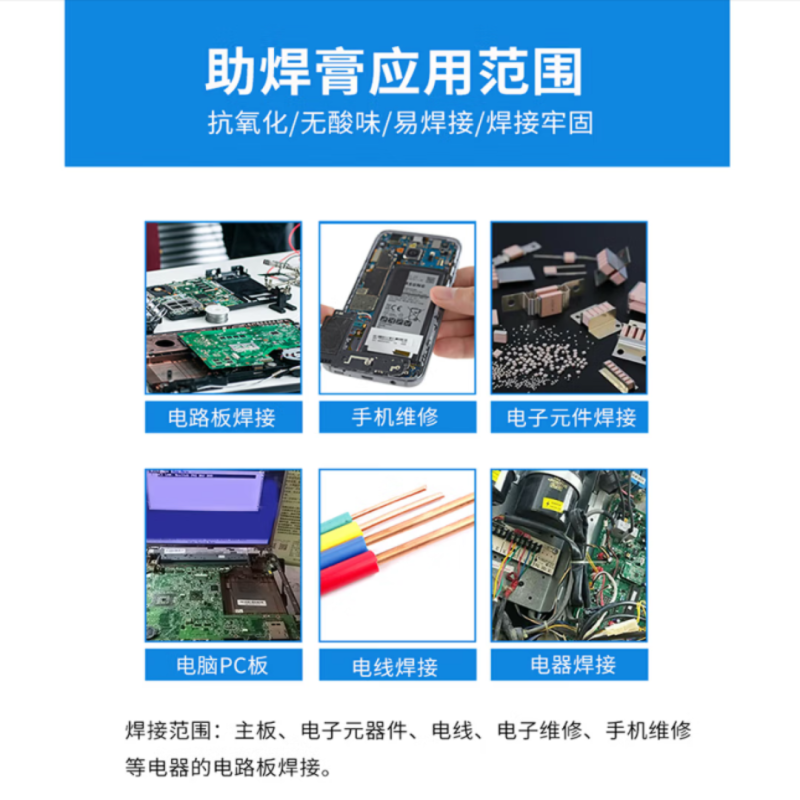 晨洲岛助焊膏100g[一盒]铁盒装高清大图