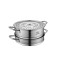 爱仕达(ASD) ZS28Q1TG 俊雅不锈钢三层加厚复底蒸锅 28CM 304不锈钢锅