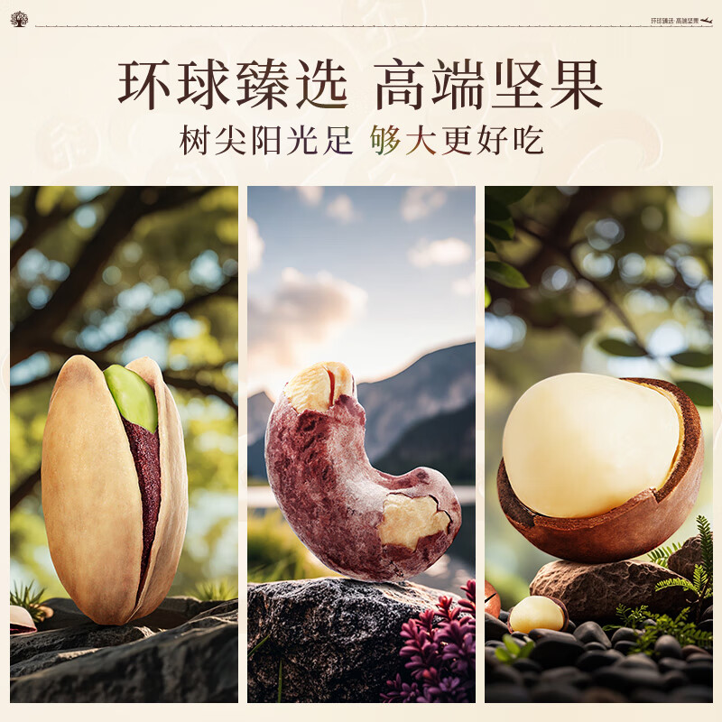 臻味 环球尊礼坚果礼盒 2.1kg盒高清大图