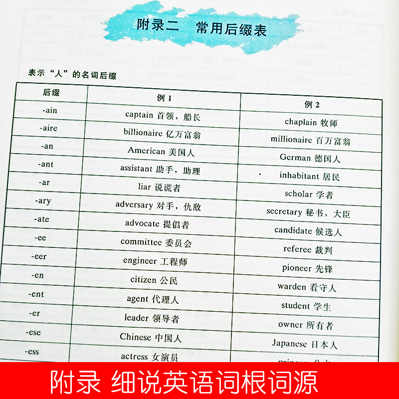[正版]新说文解字细说英语词根词缀快速记忆法大全初中英语单词记背神器英语词汇的奥秘用法辨析手册英语词汇速记大全英语词根与高清大图