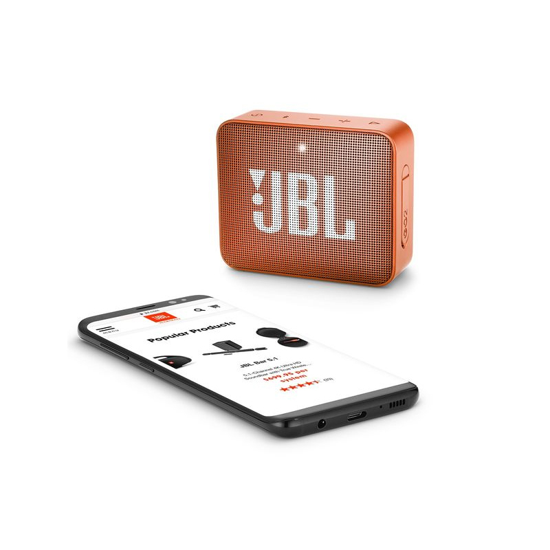 JBL GO2 音乐金砖二代蓝牙音箱 蓝牙4.1 防水便携 珊瑚橘
