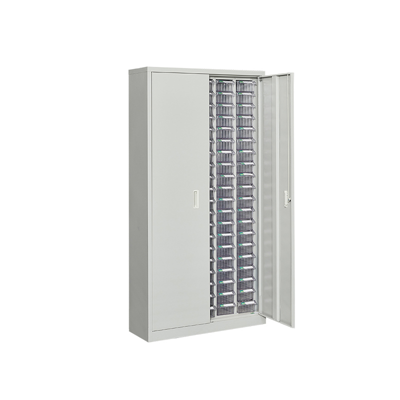 臻远零件柜抽屉式工具柜 100抽透明带门中号
