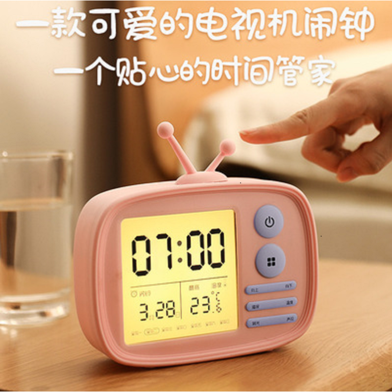 文苏可定制电视机闹钟(LCD屏)PAJ4 单个装