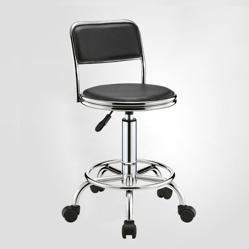 创世人 吧台椅升降椅高脚凳子靠背圆凳转椅美容凳椅时尚家用酒吧凳子