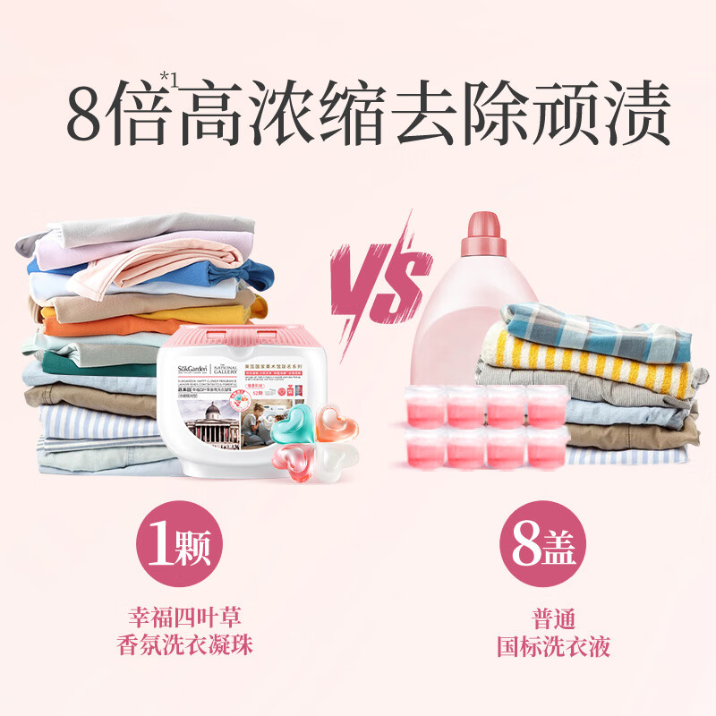 蔬果园 幸福四叶草香氛洗衣凝珠(联名系列)10g*52颗*2盒高清大图