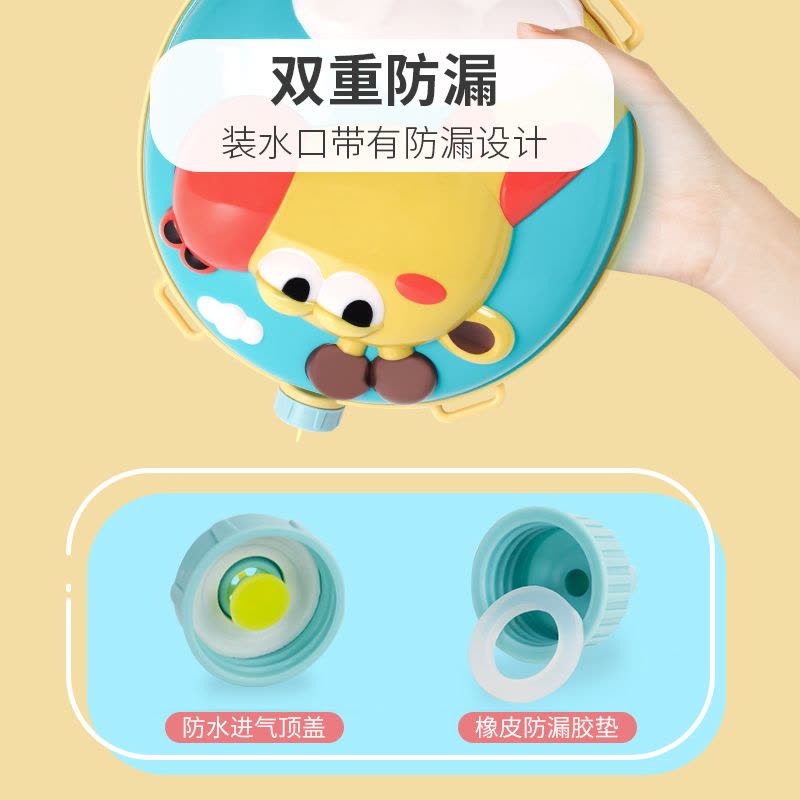 婴侍卫 儿童萌趣背包水枪 抽拉式宝宝洗澡喷水玩具 702D图片