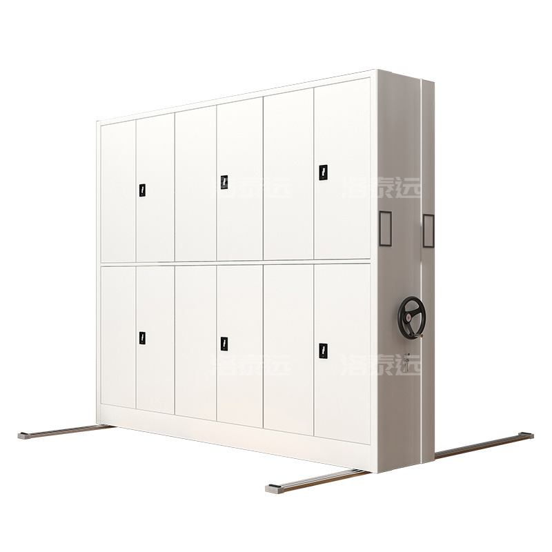 洛泰远 LTY3110805手摇密集架移动档案柜钢制轨道密集柜 一列3组2800*560*2360