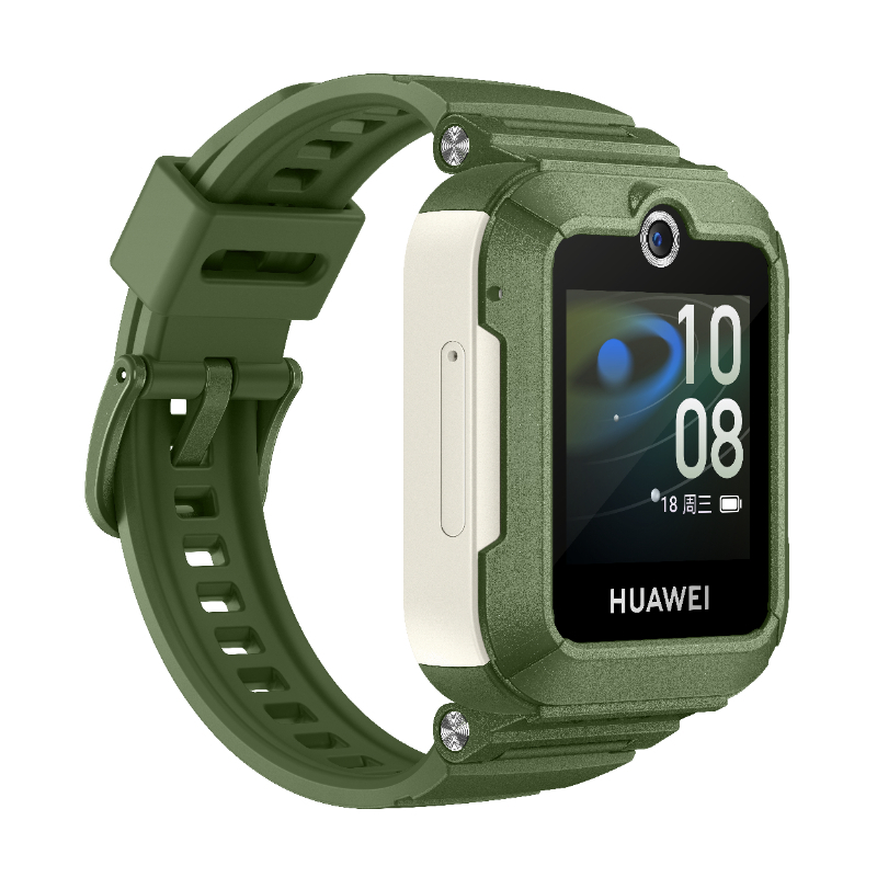 华为/HUAWEI 儿童手表 5 原野绿 硅胶表带 智能手表 离线定位 畅连视频通话 微信儿童手表版 快充大电池 绿色守护 防沉迷 上课禁用