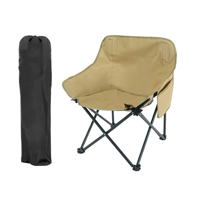 三极户外(Tri-Polar) TP8823户外折叠月亮椅露营便携折叠凳海绵加厚款 午休椅 (计价单位:把) 卡其色高清大图